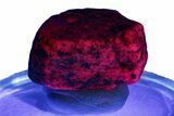 Highly Fluorescent Ruby Crystal - India #244120-1